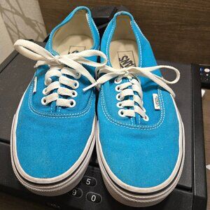 Vans Authentic Sneaker Color Teal Blue Size Women 8 Men 6.5 Lightweight Canvas